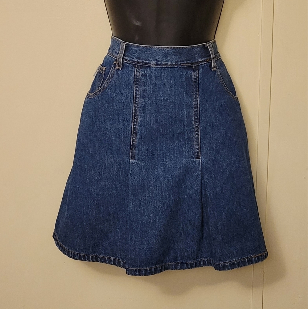 Vintage Prep Y2K Arizona high waisted jean mini skirt 8